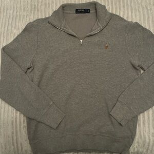 Grey Polo Ralph Lauren quarter zip jumper